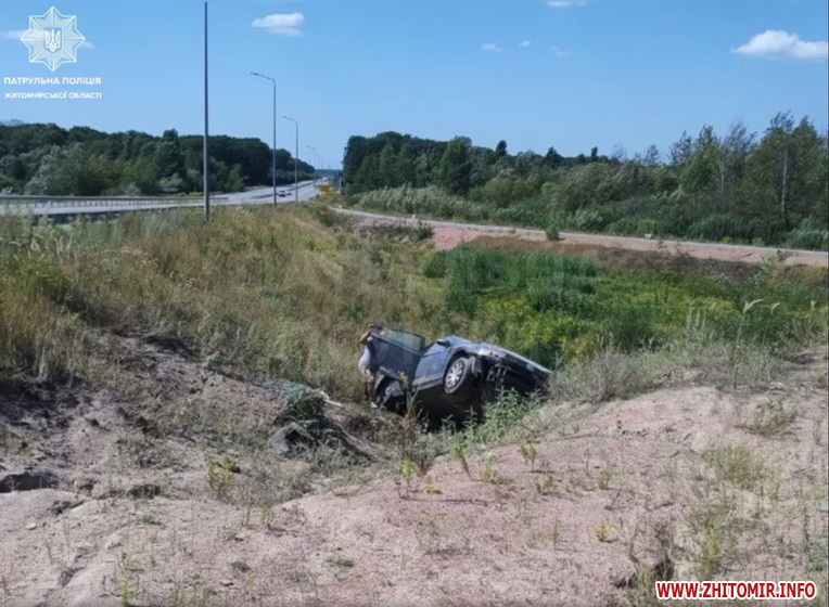 У серпні на дорогах Житомирської області сталися понад 30 ДТП з потерпілими, у яких загинули шестеро людей